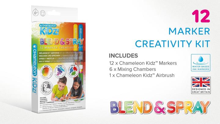 Produktbild Chameleon Airbrush Blend & Spray Set 12 Marker (Mehrfarbig, 12 x)