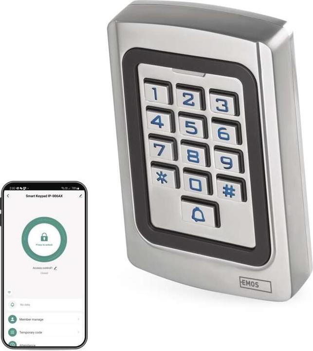 Produktbild Emos GoSMART kódová klávesnice IP-006AX (Elektronische Zahlenkombination)