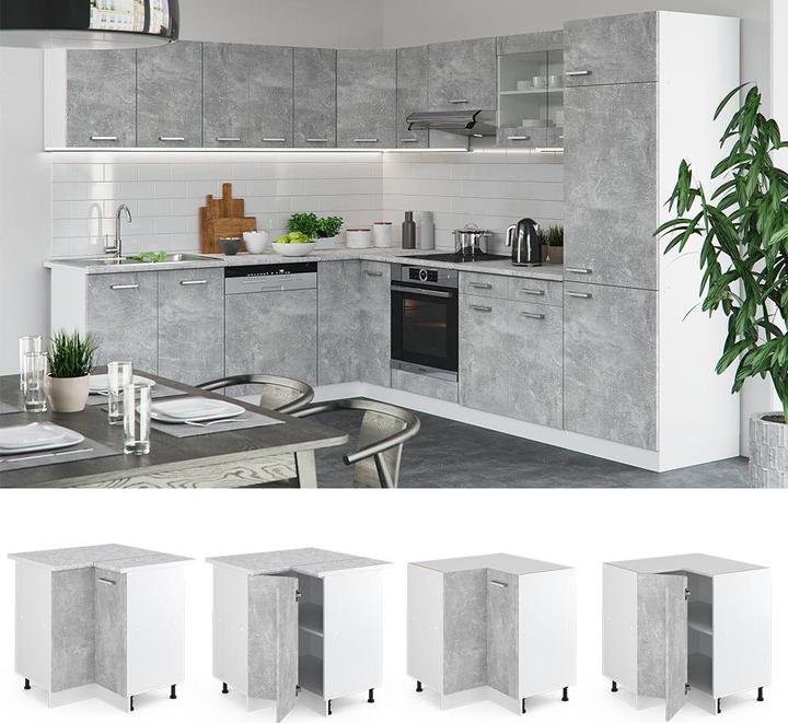 Actual product image Vicco Eckunterschrank R-Line (75.5 x 60 x 81.5 cm)