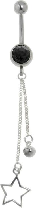 Produktbild Bijouteria Bauchpiercing (Chirurgenstahl 316L, Kristall, Silber 925)
