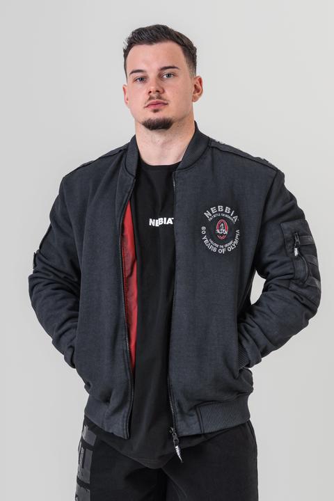 Produktbild Nebbia Washed-Off Men's Bomber Jacket LEGEND (L)