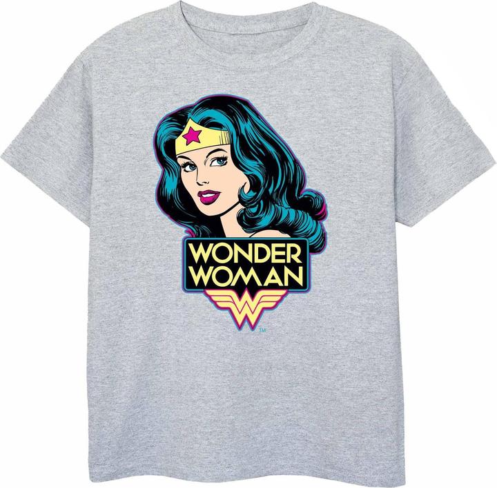 Produktbild Wonder Woman Mädchen Kopf TShirt (152, 158)