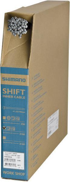 Produktbild Shimano MTB/Road Schaltzug Edelstahl 2,100mm 100 Stück
