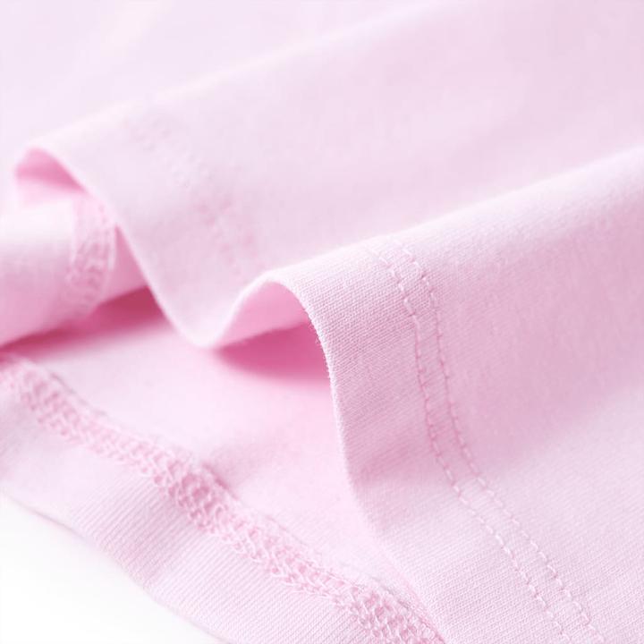 Actual product image VidaXL Children's T-shirt pale pink 128,Material: 95 % cotton. 5 (128)