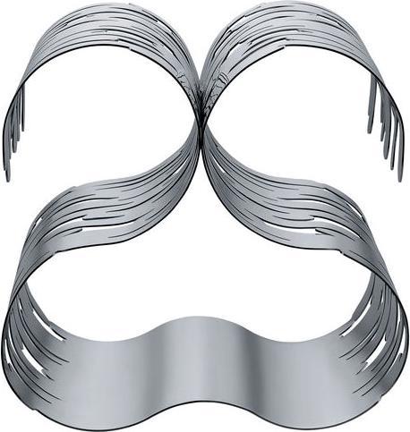 Produktbild Alessi Flaschenregal Barkcellar Silberfarben (19 x 15 cm, 5 Fl.)
