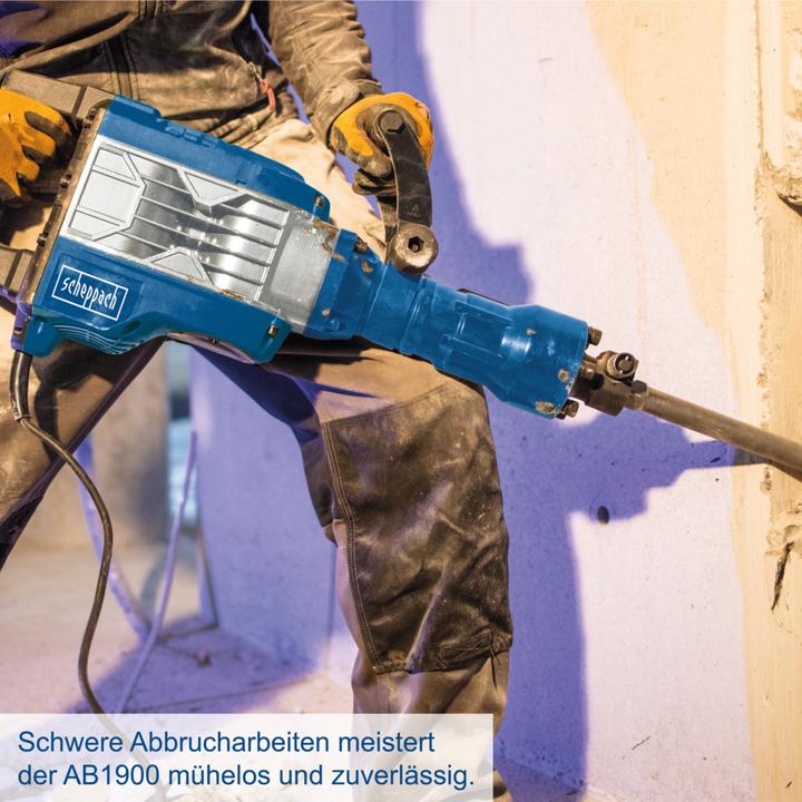 Actual product image Scheppach AB1900 Demolition Hammer 230-240V 50Hz - 60J (Electrical connection)