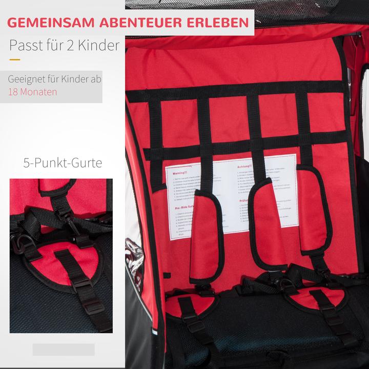 Produktbild Homcom Kinderanhänger mit Staufach