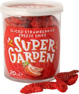 Super Garden Gefriergetrocknet Erdbeeren Scheiben (20 g)