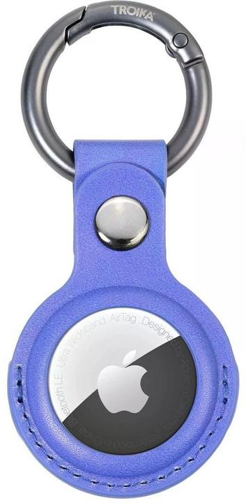 Actual product image Troika Airtag cover purple key fob, motif: round