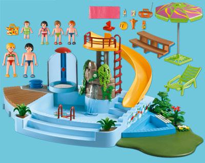 Produktbild Playmobil Freibad mit Rutsche (4858, Playmobil Family Fun)