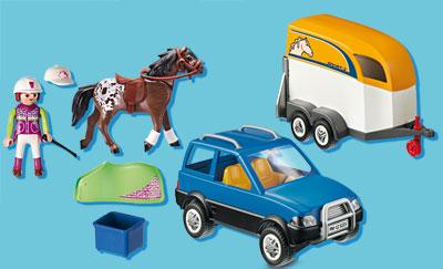 Actual product image Playmobil Car with horse trailer (5223)