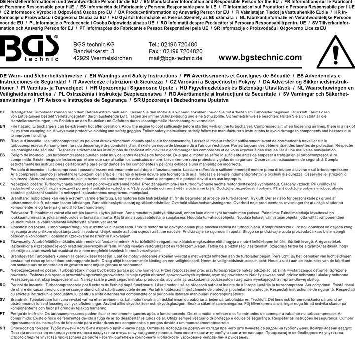 Image du produit BGS Soupape de sécurité de rechange pour art 8563