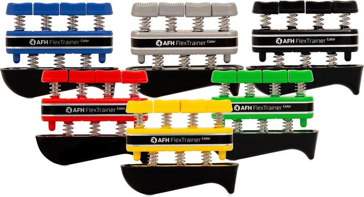 Produktbild AFH Webshop Fingertrainer-Set Color mit Aufbewahrungsdisplay