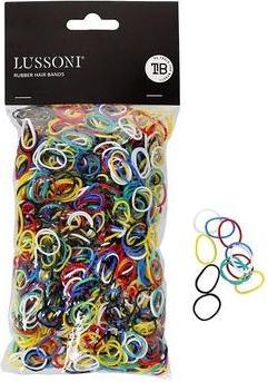 Tools for Beauty T4B LUSSONI Rubber Hair Bands for Braids and Various Hairstyles 15mm - 100g Multicolor