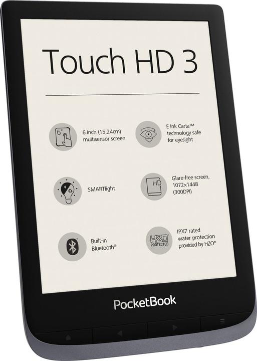 Produktbild PocketBook Touch HD 3 (6", 16 GB, Metallic Rey)