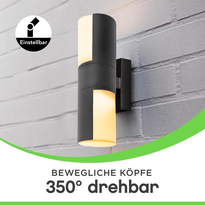 Actual product image Lutec LED wall lamp CYRA (1000 lm, IP54)