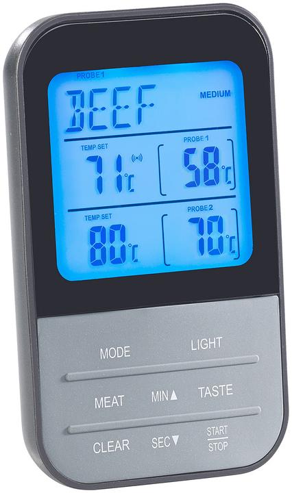 Actual product image Rosenstein & Söhne Radio roast & oven thermometer with 2 probes