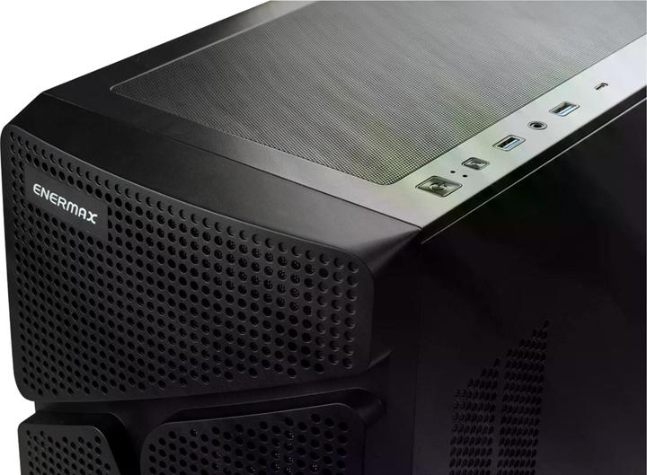 Produktbild Enermax MarbleShell MS31 ARGB (schwarz, Tempered Glass) (Mini-ITX, mATX, ATX)