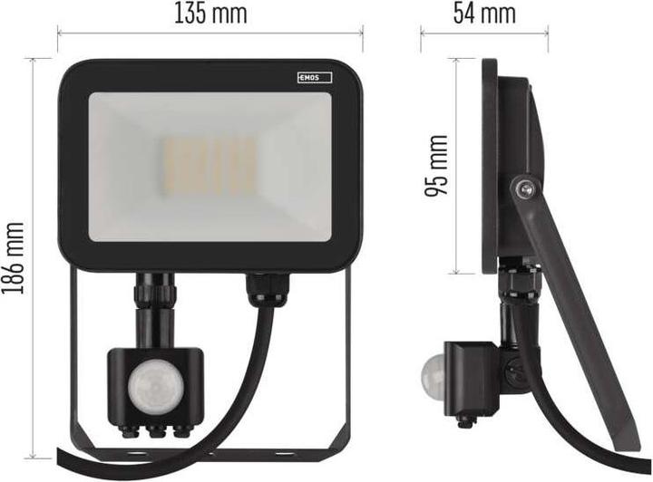 Image du produit Emos Projecteur Profi 20 W 2200lm AC 220V - 240V (2200 lm, IP65)
