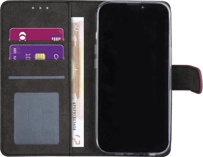 Produktbild Ambiance1 Hülle iPhone 13 Pro - Book Case Kunstleder pink No.206 (Apple iPhone 13 Pro)