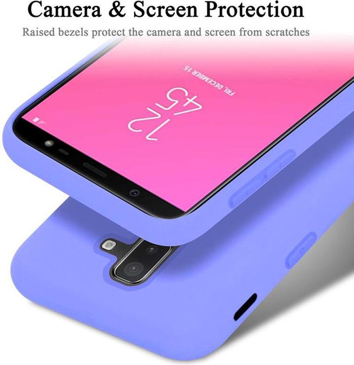 Actual product image Cadorabo TPU Liquid Silicone Case Cover (Samsung Galaxy J8 (2018))
