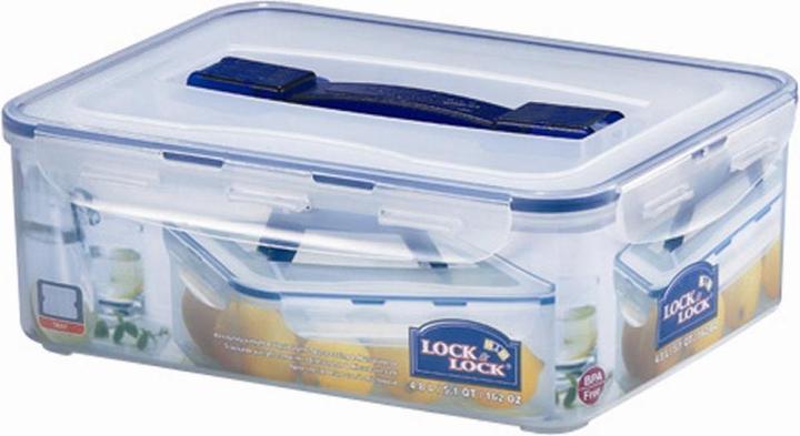 Produktbild Lock & Lock Vorratsdose in Farbe transparent, 29,5x23x10,6 cm, rechteckig mit Tragegriff u. Ablaufgitter, Inh... (4.80 l)