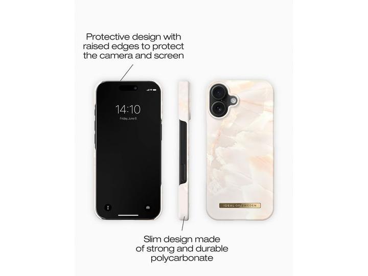 Actual product image iDeal Of Sweden Magsafe Designer Hard-Cover Rose Pearl Marble (Apple iPhone 16)