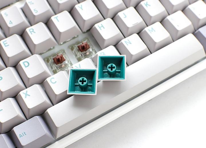 Produktbild Ducky One 3 Mist Grey TKL Gaming Tastatur, RGB LED - MX-Speed-Silver (US) (US, Kabelgebunden)
