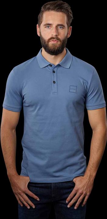 Produktbild Hugo Boss Boss Orange Short Sleeve Polo Shirt Slim Fit Open Blue (3XL)