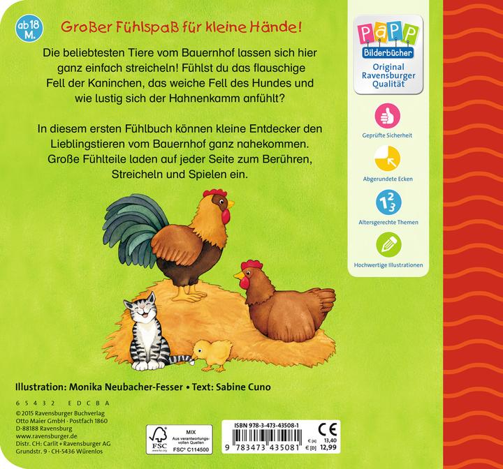 Produktbild Ravensburger Mein erstes grosses Bauernhof-Fühlbuch (Deutsch)
