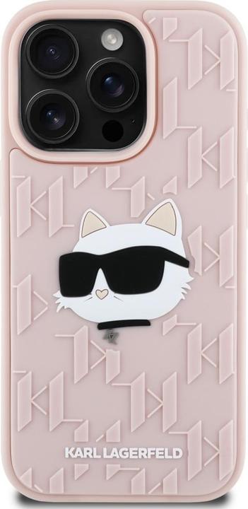 Immagine prodotto Karl Lagerfeld Etui 3D Rubber Monogram & Choupette for iPhone 16 Pro Max pink (Apple iPhone 16 Pro Max)