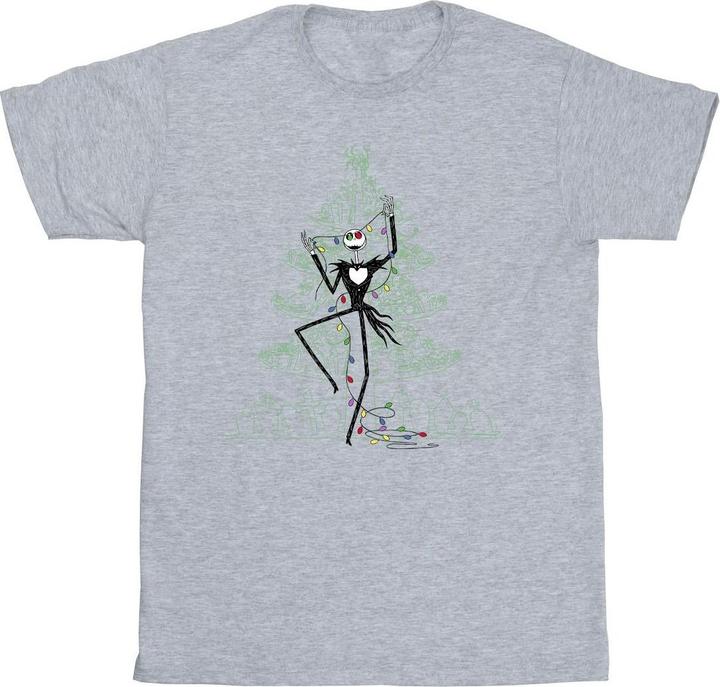 Actual product image Disney Mens The Nightmare Before Christmas Tree Green T-Shirt (3XL)