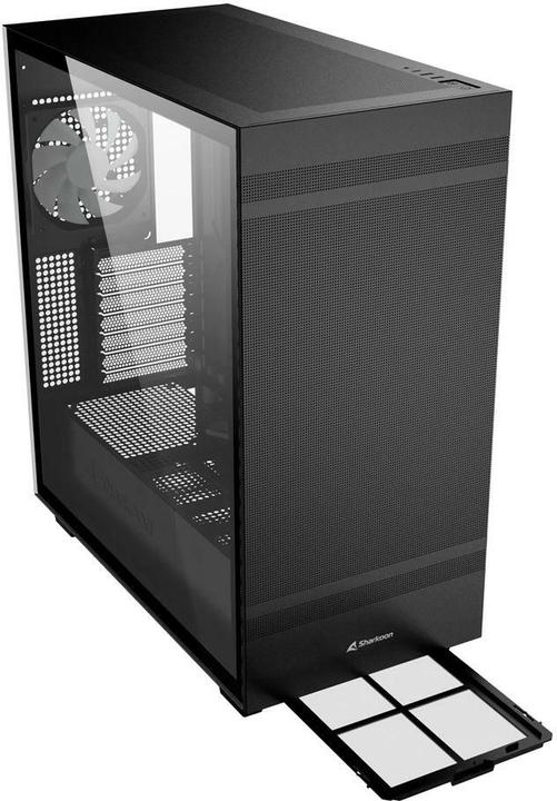 Actual product image Sharkoon Rebel C50 Black RGB ATX (mATX, Mini-ITX, ATX)