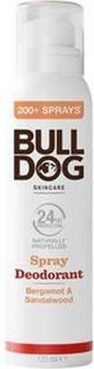 Bulldog Bergamotte Sandelholz Spray Deodorant - Natürliches Deodorant für Männer, 125ml (Spray, 125 ml)