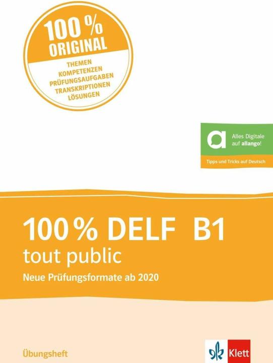 Actual product image 100% DELF B1 tout public - Neue Formate ab 2020 (French, German, 2023)