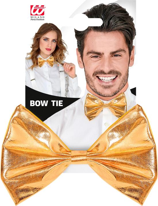 Actual product image Widmann Metallic gold bow tie