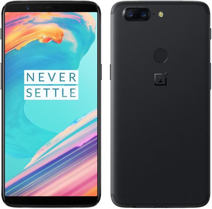 OnePlus 5t (128 GB, Midnight Black, 6", Dual SIM, 16 Mpx, 4G)