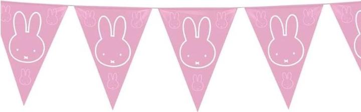 Actual product image Haza Witbaard Flag line Miffy Pink, 10 mtr.