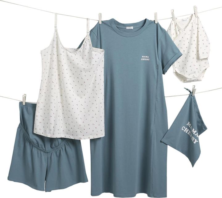 Image du produit Vertbaudet Geschenk-Set für Mama & Baby: Loungewear & Body im Stoffbeutel (40)