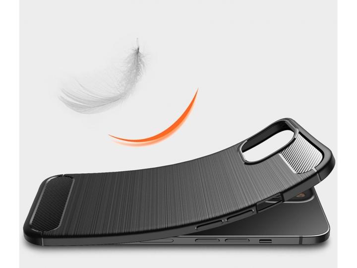 Actual product image Screenguard Carbon Brushed Soft TPU Case (Apple iPhone 13)