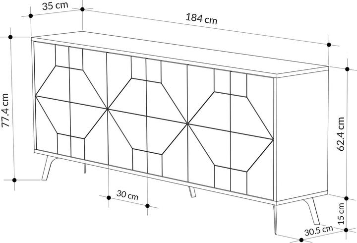 Produktbild Skye Decor Kiana (184 x 77.5 x 35 cm)