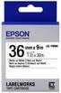 Productafbeelding Epson Labelcassette Lk-7wbn (3.60 cm, Zwart, Wit)