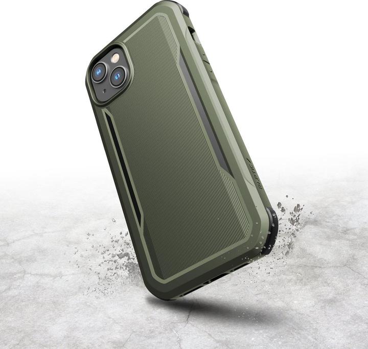 Actual product image X-Doria Raptic Fort Case for iPhone 14 Plus with Green MagSafe Armored Cover (Apple iPhone 14 Plus)