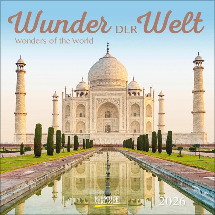 Produktbild Wunder der Welt 2026 (30 x 30 cm, Englisch, Französisch)