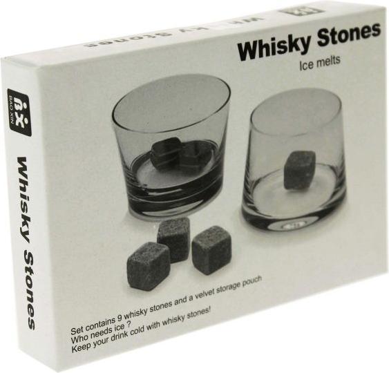 Image du produit PhoneLook Set de glaçons créatifs avec cubes en pierre Whisky / Cocktails / Boissons (9 pièces) (Pierres à whisky)