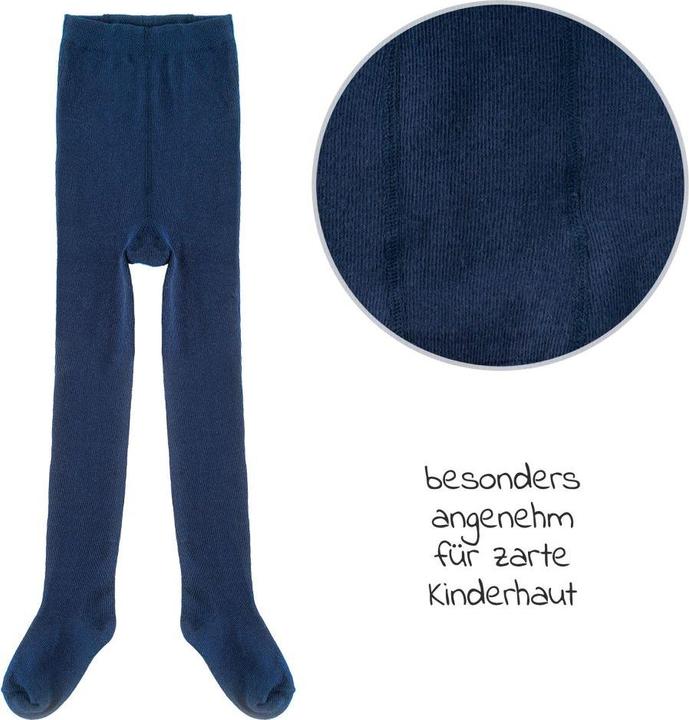 Actual product image La Loona LaLoona baby tights tights 2-pack - Navy - (50/56)