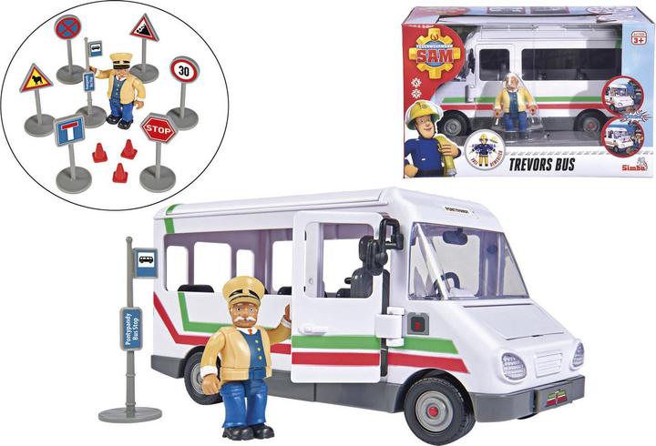 Actual product image Simba Sam Trevor's bus with figure
