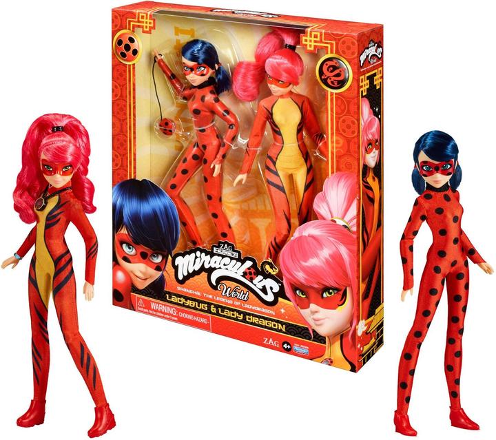 Produktbild Bandai Puppe Miraculous – Ladybug & Lady Dragon 26 cm