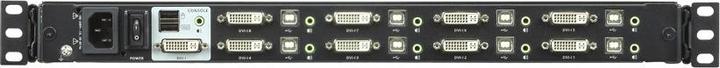 Immagine prodotto Aten CL6708MW UK Switch KVM a binario singolo 8 porte 17,3" LCD (USB DVI) layout UK
