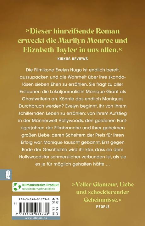 Produktbild Die sieben Männer der Evelyn Hugo (Deutsch, Taylor Jenkins Reid, 2022)